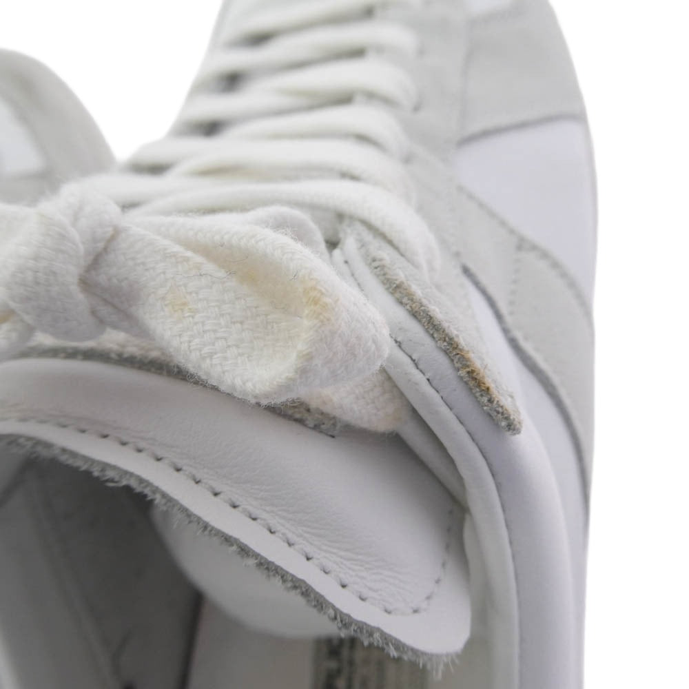 MAISON MARGIELA メゾンマルジェラ S57WS0236 ジャーマントレーナー レザー スニーカー ホワイト系 42【中古】