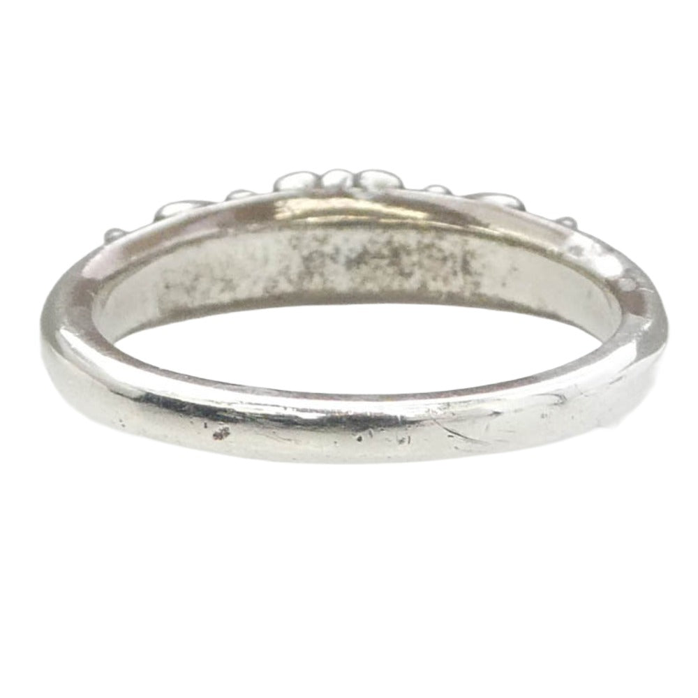 CHROME HEARTS クロムハーツ（原本無） BABY CLASSIC ベイビークラシック フローラルクロスリング シルバー系 約23.5号【中古】