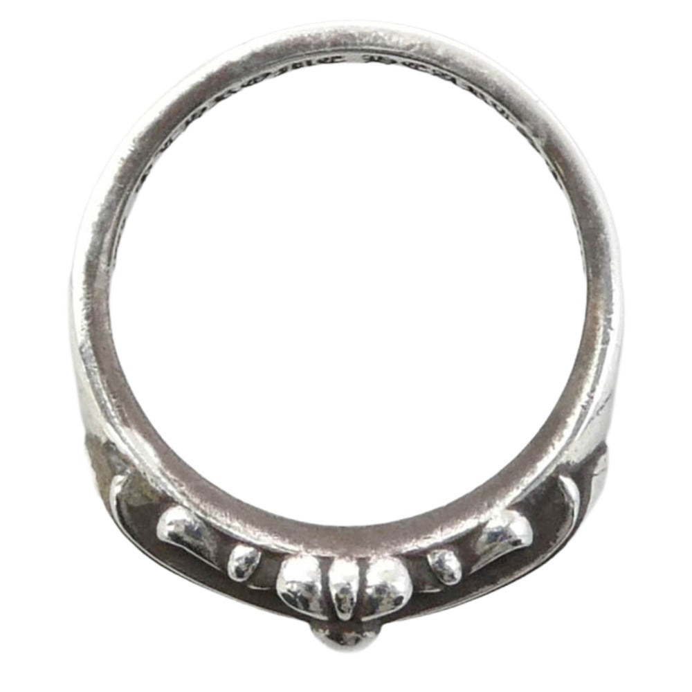 CHROME HEARTS クロムハーツ（原本無） BABY CLASSIC ベイビークラシック フローラルクロスリング シルバー系 約23.5号【中古】