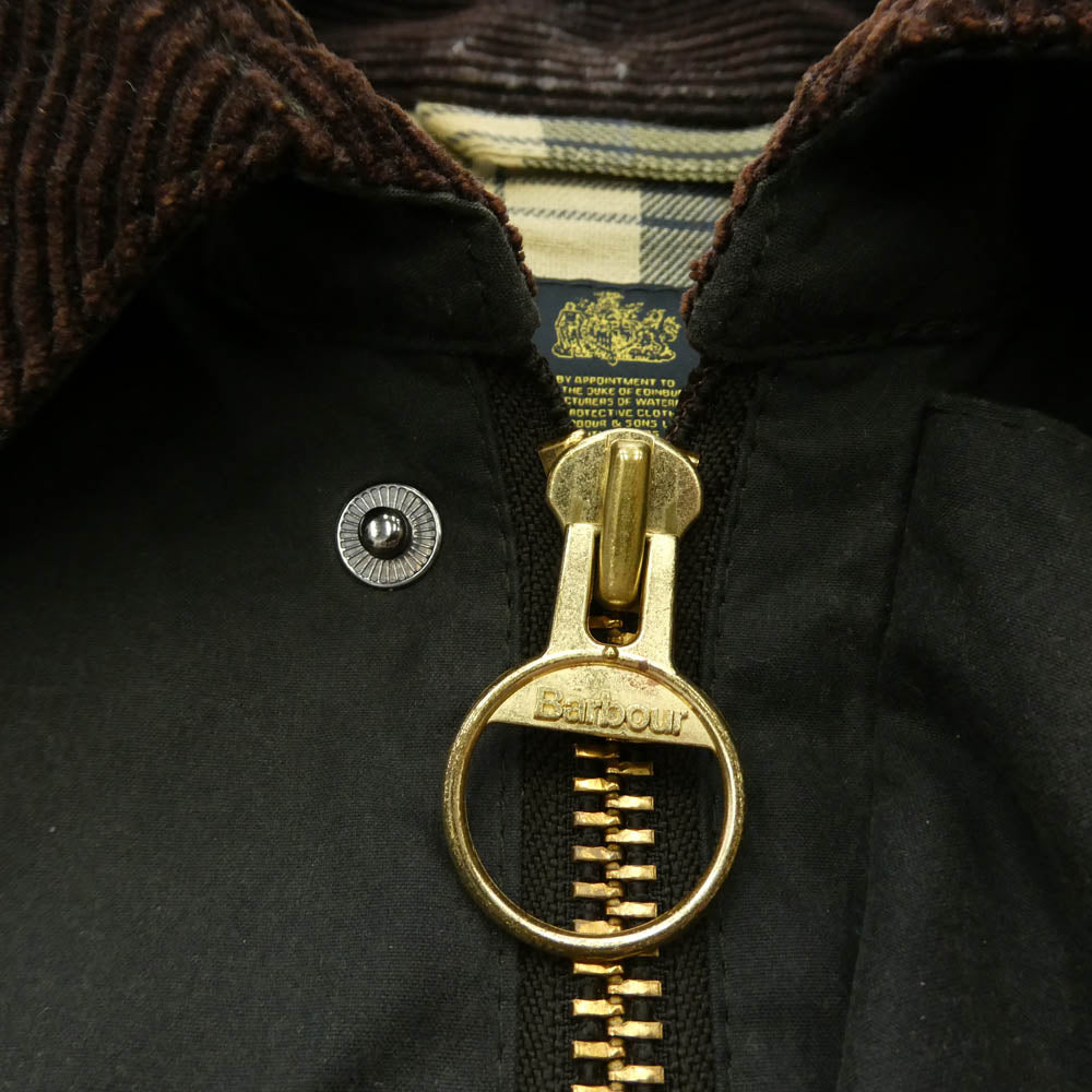 Barbour バブアー 21AW 2102028 WOMENS BURGHLEY ウィメンズ バーレー 3ワラント オイルド ロング コート ジャケット モスグリーン系 カーキ系 UK10【中古】
