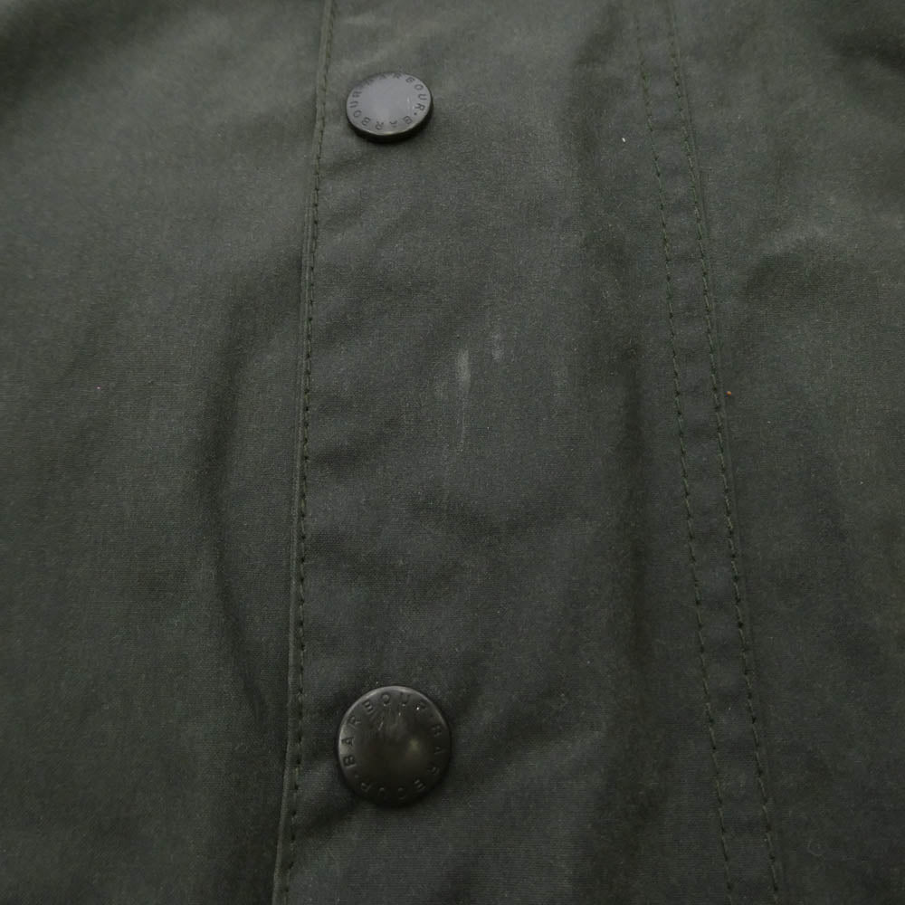 Barbour バブアー 21AW 2102028 WOMENS BURGHLEY ウィメンズ バーレー 3ワラント オイルド ロング コート ジャケット モスグリーン系 カーキ系 UK10【中古】