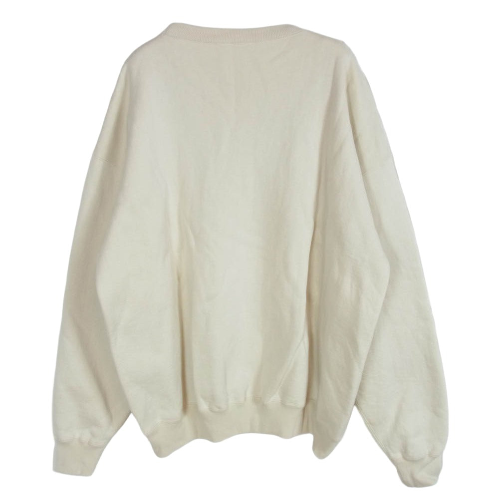 AURALEE オーラリー 23AW A23AP02TU SMOOTH SOFT SWEAT P/O スムースソフト クルーネック スウェット トレーナー オフホワイト系 5【中古】