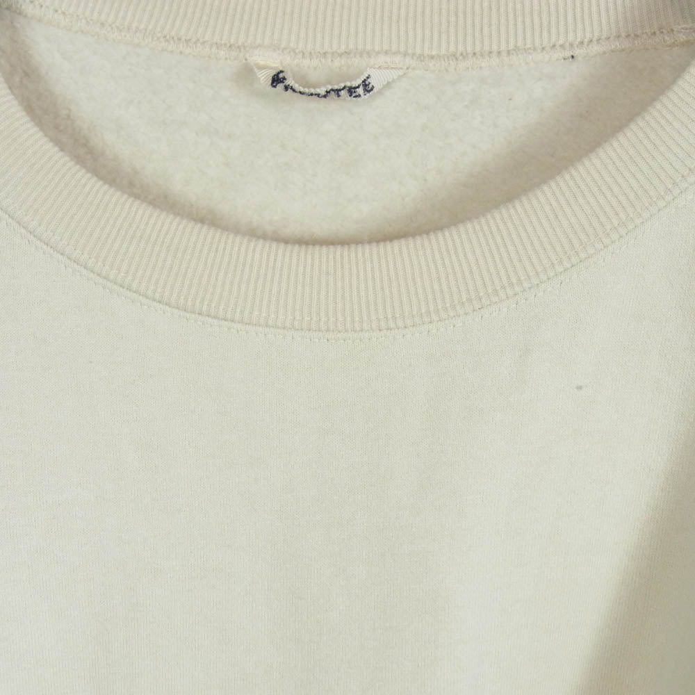AURALEE オーラリー 23AW A23AP02TU SMOOTH SOFT SWEAT P/O スムースソフト クルーネック スウェット トレーナー オフホワイト系 5【中古】