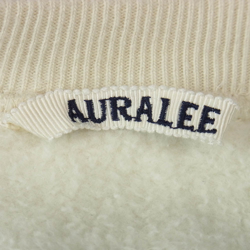 AURALEE オーラリー 23AW A23AP02TU SMOOTH SOFT SWEAT P/O スムースソフト クルーネック スウェット トレーナー オフホワイト系 5【中古】
