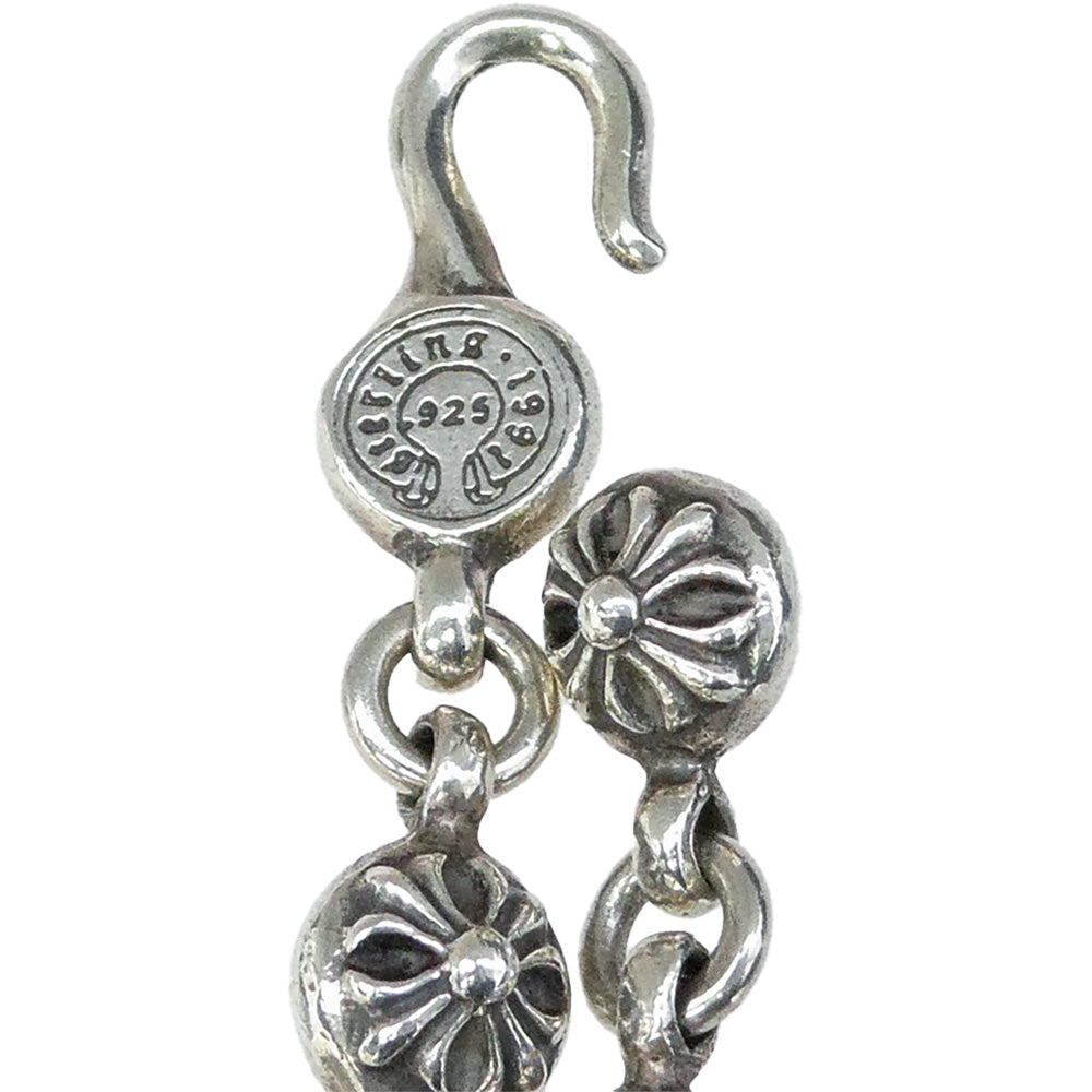 CHROME HEARTS クロムハーツ（原本有） #1 CRSBL CHN SML CH CRS 20inch クロスボールチェーン スモールCHクロス 20インチ ネックレス シルバー系【中古】