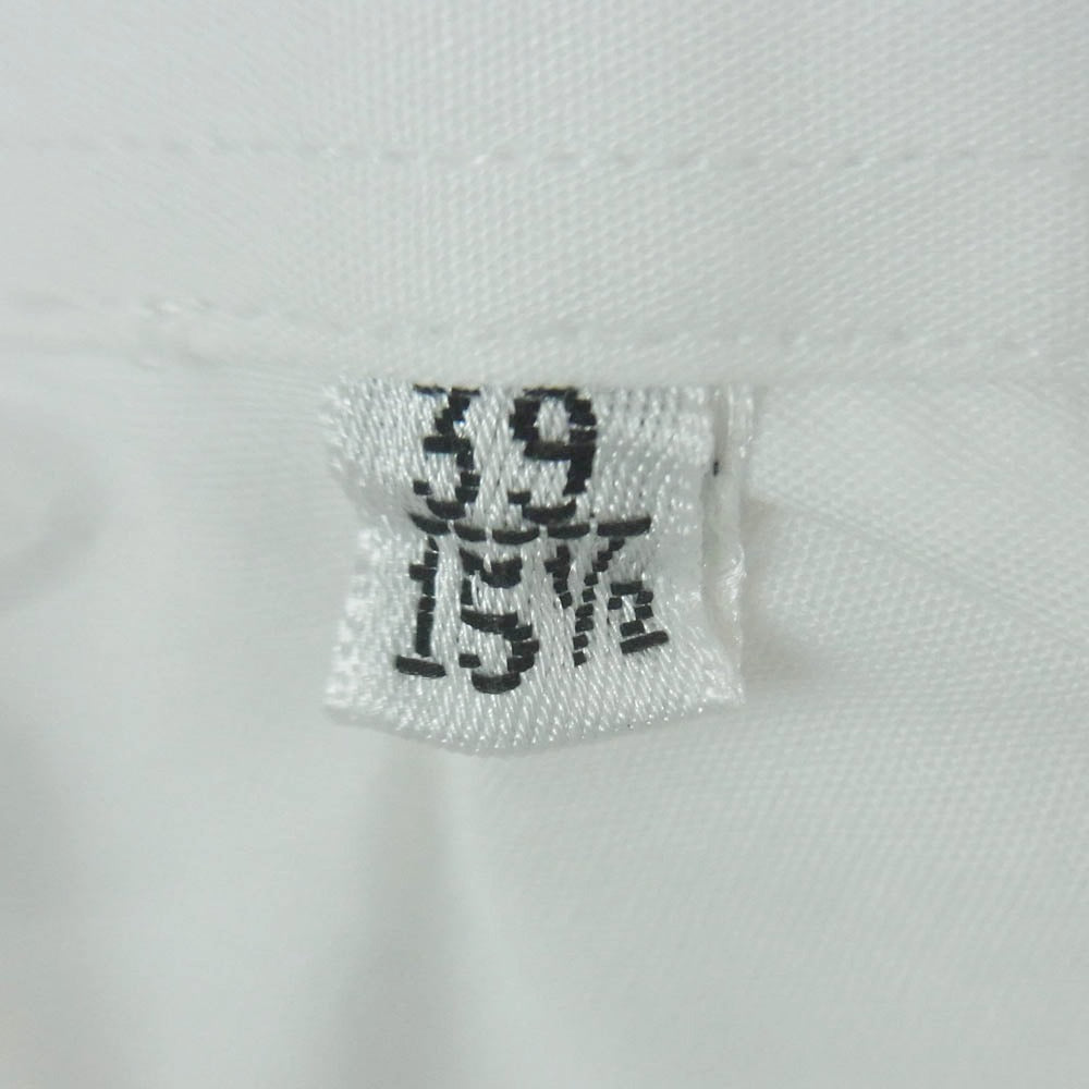 DOLCE&GABBANA ドルチェアンドガッバーナ 長袖 ドレス シャツ 15.5 コットン イタリア製 ホワイト系 39【中古】
