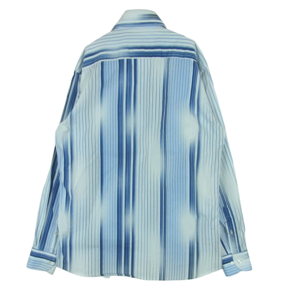 DOLCE&GABBANA ドルチェアンドガッバーナ ストライプ 長袖 シャツ 15.5 ライトブルー系 ブルー系 ホワイト系 39【中古】