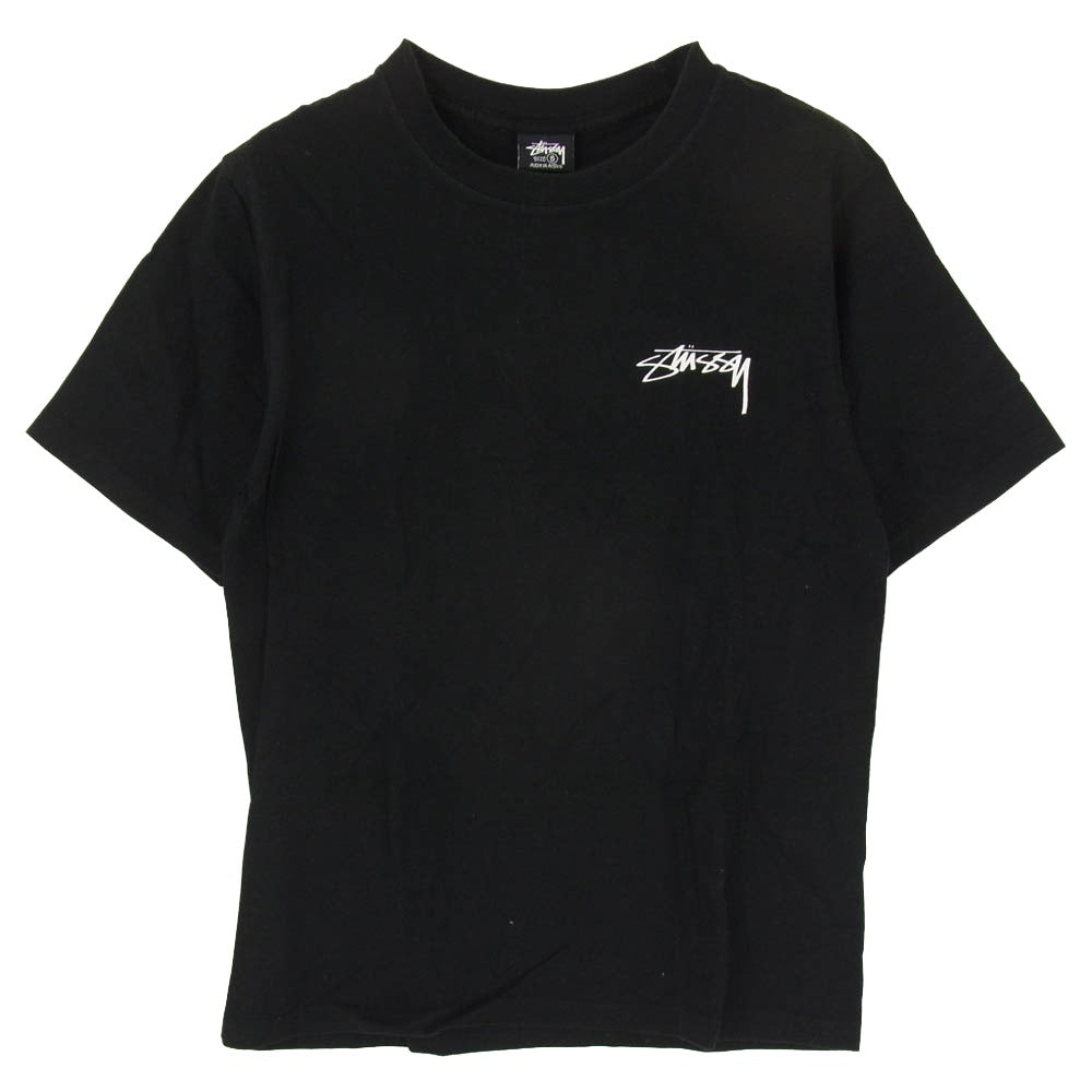 STUSSY ステューシー MODERN AGE TEE バックプリント Tシャツ 半袖 カットソー ブラック系 S【中古】