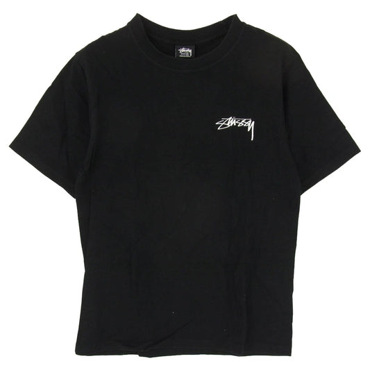 STUSSY ステューシー MODERN AGE TEE バックプリント Tシャツ 半袖 カットソー ブラック系 S【中古】