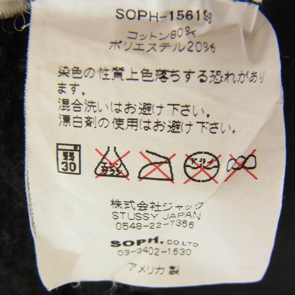 STUSSY ステューシー SOPH-156198 × SOPHNET.for SOPH.TOKYO 16th ANNIVERSARY 16周年 ソフネット スウェット ブラック系 M【中古】