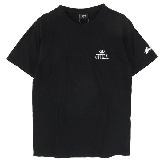 STUSSY ステューシー J DILLA TEE バックプリント Tシャツ 半袖 カットソー ブラック系 M【中古】
