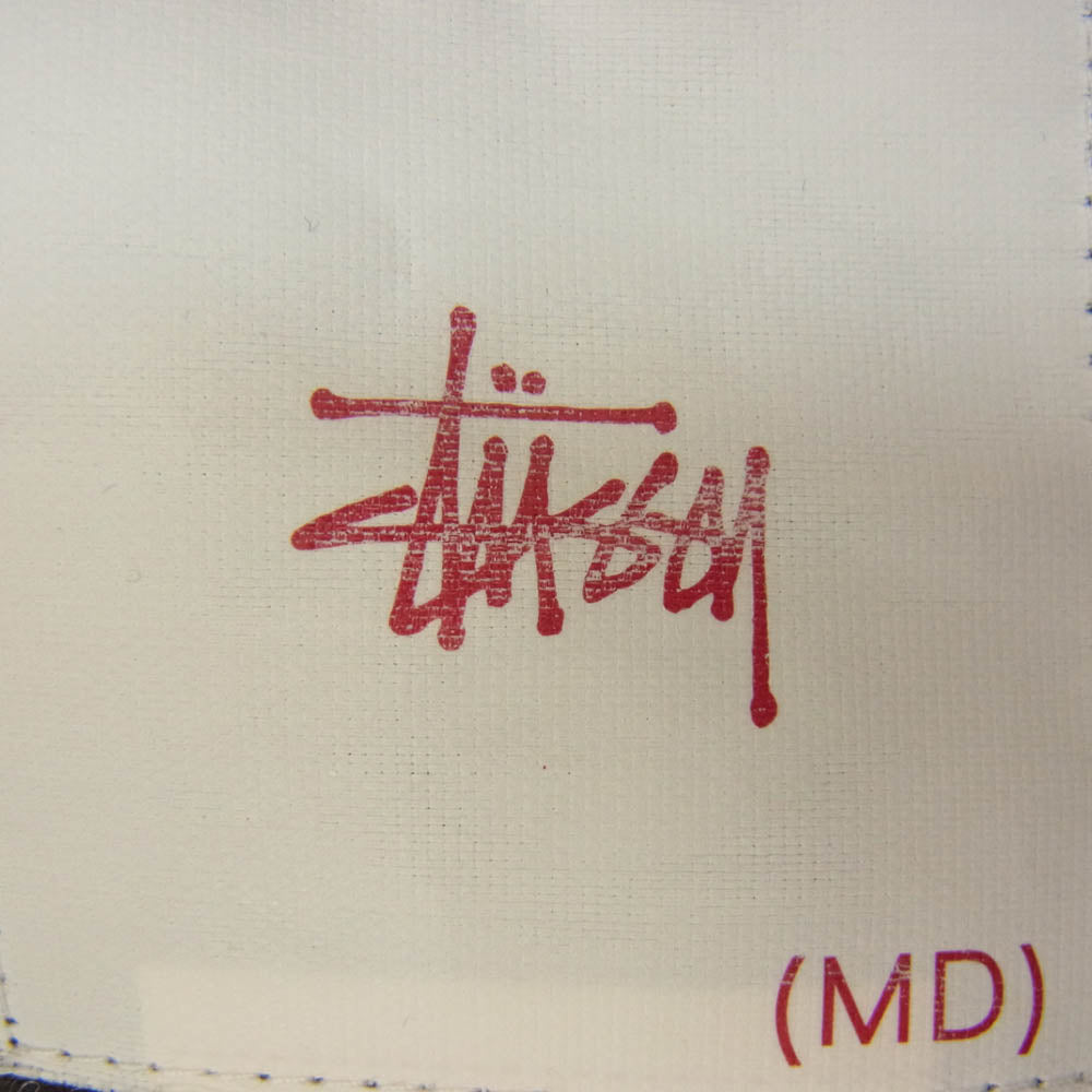 STUSSY ステューシー 00s OLD STUSSY スクエアデザイン SSロゴ ジップ トラック ジャケット ブラウン系 MD【中古】