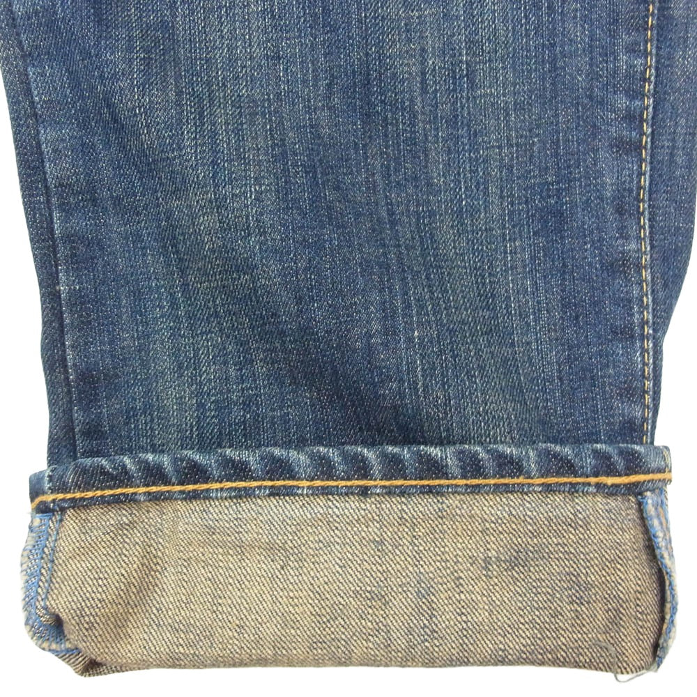 STUSSY ステューシー 金タグ rough and rugged denim ロゴ 刺繍 ライトオンス デニム パンツ インディゴブルー系 28【中古】