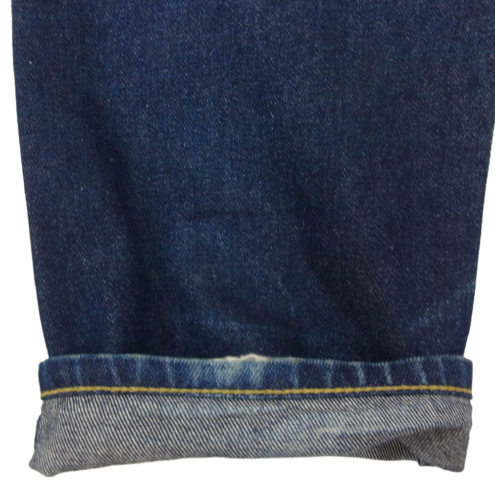STUSSY ステューシー 【フェイクバスターズ鑑定済】金タグ バックポケット rough and rugged denim SSロゴ 刺繍 ライトオンス デニム パンツ インディゴブルー系 30【中古】