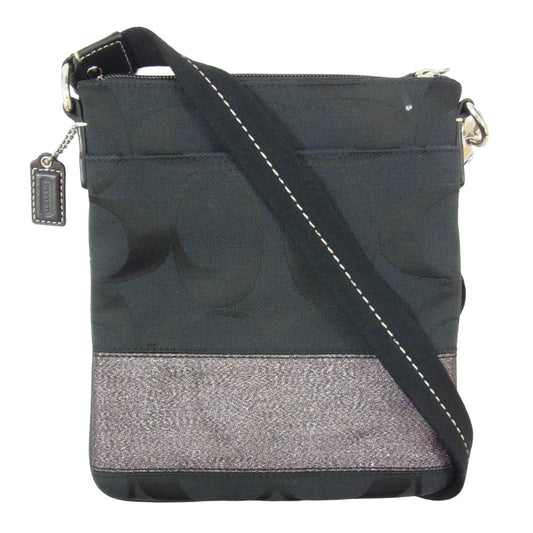 COACH コーチ swag スワッグ ショルダー バッグ ブラック系【中古】