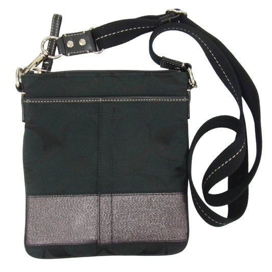 COACH コーチ swag スワッグ ショルダー バッグ ブラック系【中古】