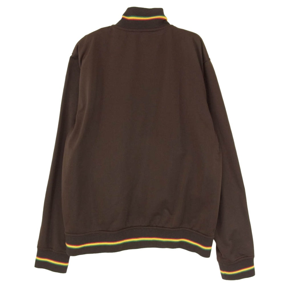 STUSSY ステューシー OLD STUSSY AUTHENTIC GEAR RASTA TRACK JACKET ラスタ ストックロゴ トラック ジャケット ブラウン系 M【中古】
