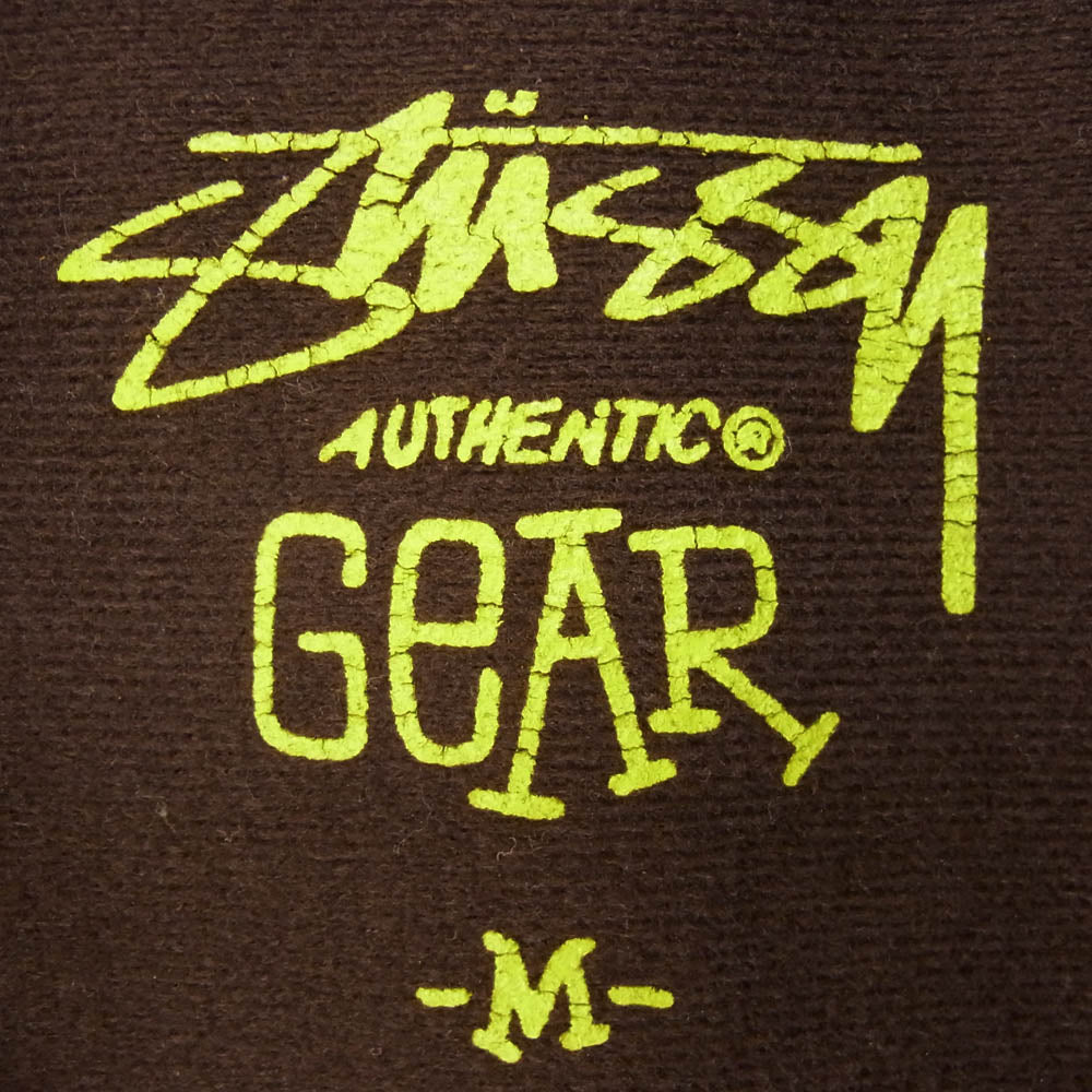 STUSSY ステューシー OLD STUSSY AUTHENTIC GEAR RASTA TRACK JACKET ラスタ ストックロゴ トラック ジャケット ブラウン系 M【中古】