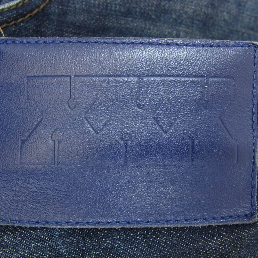 STUSSY ステューシー 金タグ XXX 30周年記念 刺繍 デニム パンツ インディゴブルー系 28【中古】