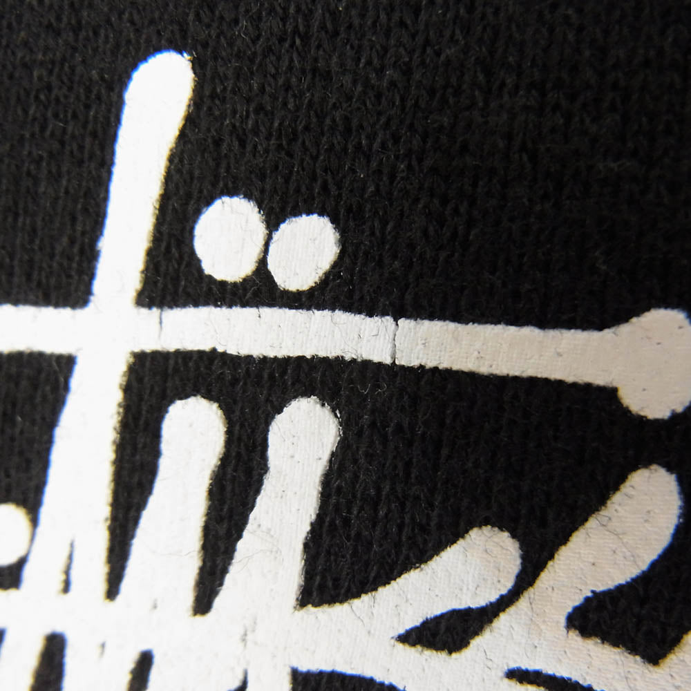 STUSSY ステューシー Basic Logo Pull Over Hoody ベーシック ストック ロゴ スウェット パーカー ブラック系 S【中古】