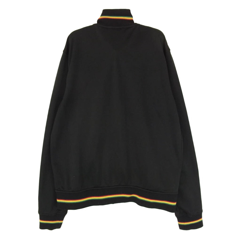 STUSSY ステューシー OLD STUSSY AUTHENTIC GEAR RASTA TRACK JACKET ラスタ ストックロゴ トラック ジャケット ブラック系 S【中古】