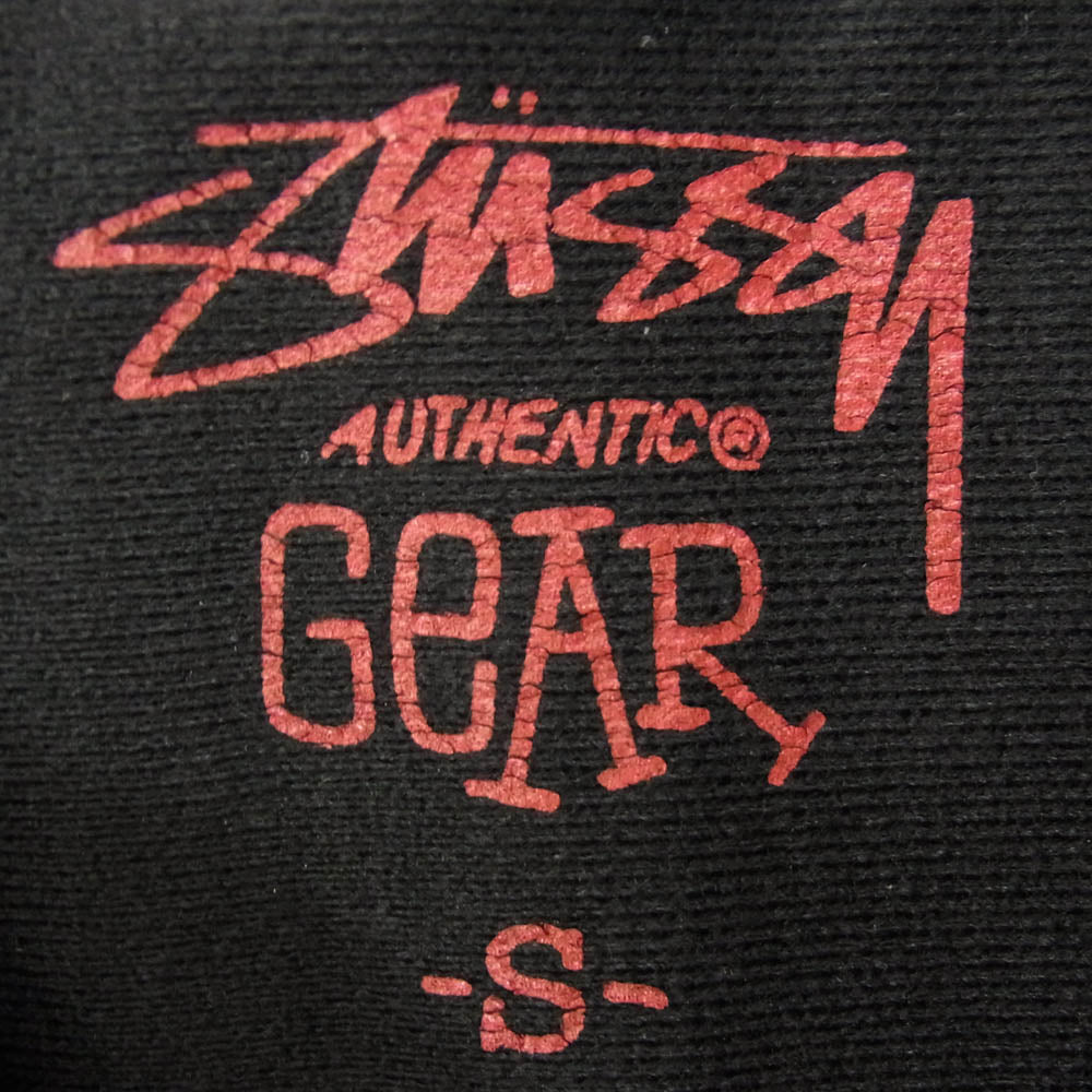 STUSSY ステューシー OLD STUSSY AUTHENTIC GEAR RASTA TRACK JACKET ラスタ ストックロゴ トラック ジャケット ブラック系 S【中古】