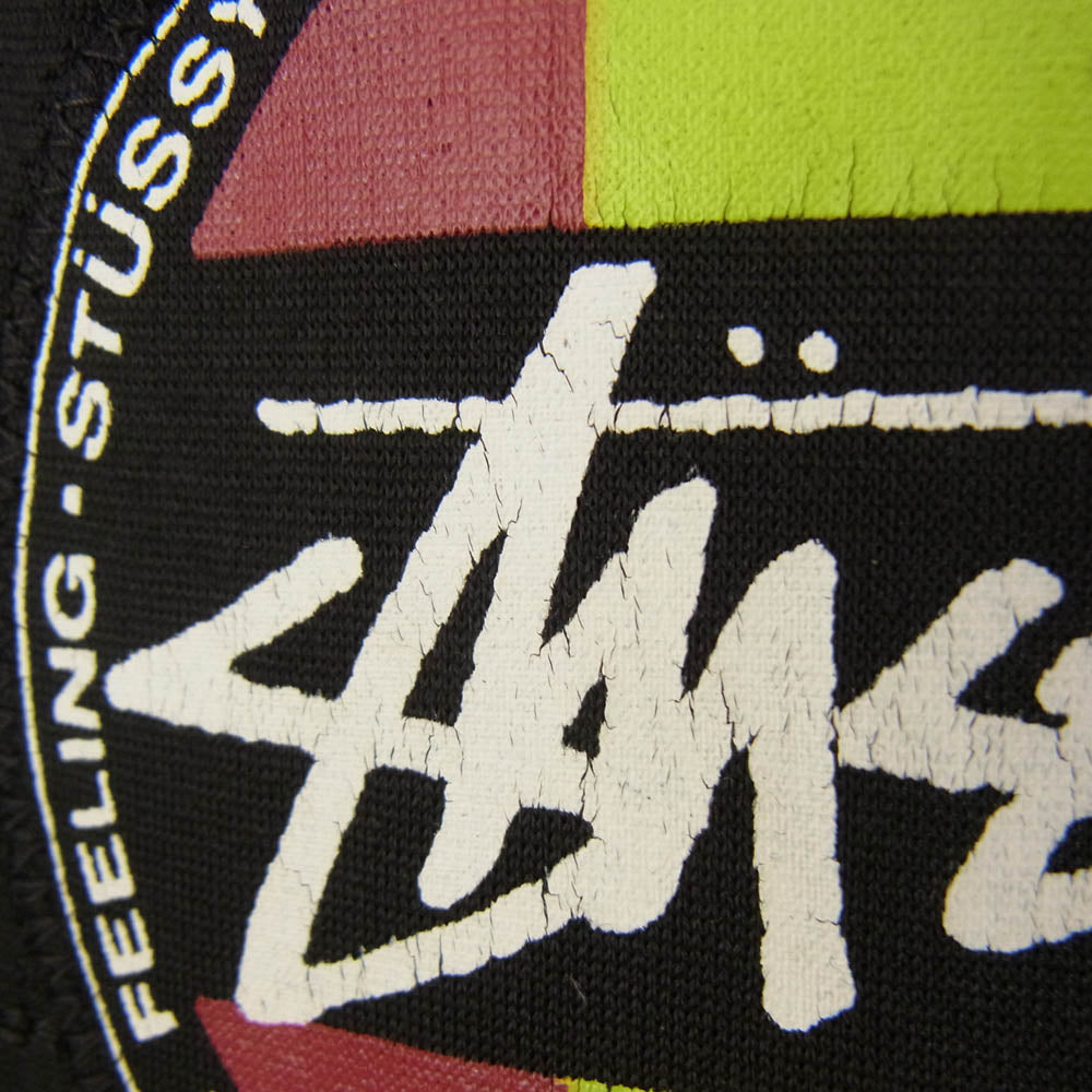 STUSSY ステューシー OLD STUSSY AUTHENTIC GEAR RASTA TRACK JACKET ラスタ ストックロゴ トラック ジャケット ブラック系 S【中古】