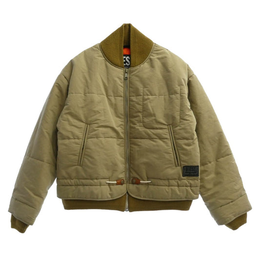 DIESEL ディーゼル A06151 W SPLEAK JACKET 中綿 ボンバー ジャケット ベージュ系 S【中古】