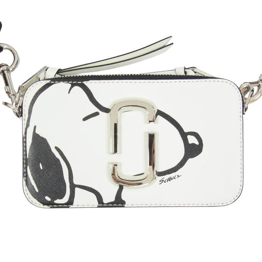 MARC JACOBS マークジェイコブス M0016815-164 × PEANUTS SNAPSHOT ピーナッツ スナップショット カメラバッグ スヌーピー ショルダーバッグ ホワイト系【中古】
