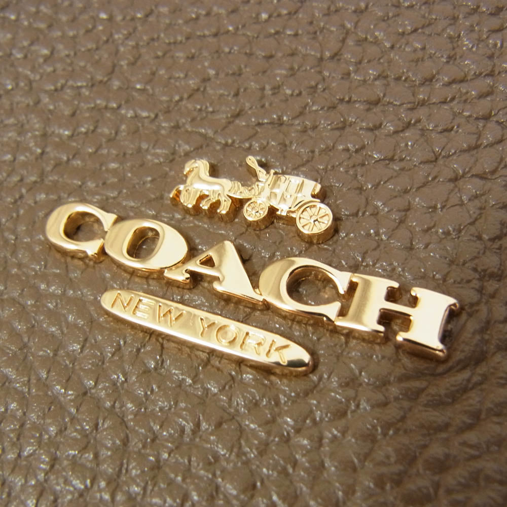 COACH コーチ CAL60 ハドリー コンバーチブル ショルダーバッグ クロスボディ バッグ レザーバッグ ブラウン系【中古】