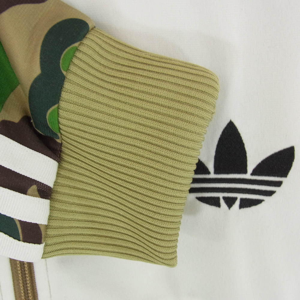 × ADIDAS ORIGINALS BY BAPE FIREBIRD TRACKTOP BAPE Camo アディダスオリジナルス バイ べイプ ファイアーバード トラックトップ ベイプ カモ カーキ系 L【新古品】【未使用】【中古】
