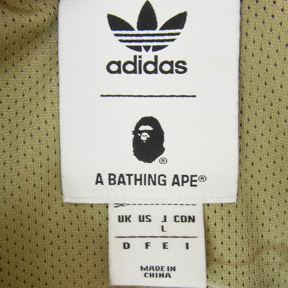× ADIDAS ORIGINALS BY BAPE FIREBIRD TRACKTOP BAPE Camo アディダスオリジナルス バイ べイプ ファイアーバード トラックトップ ベイプ カモ カーキ系 L【新古品】【未使用】【中古】