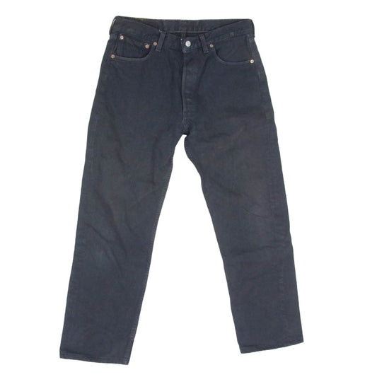 Levi's リーバイス 90s 97年 USA製 後染め 501 デニム パンツ ブラック系 34【中古】