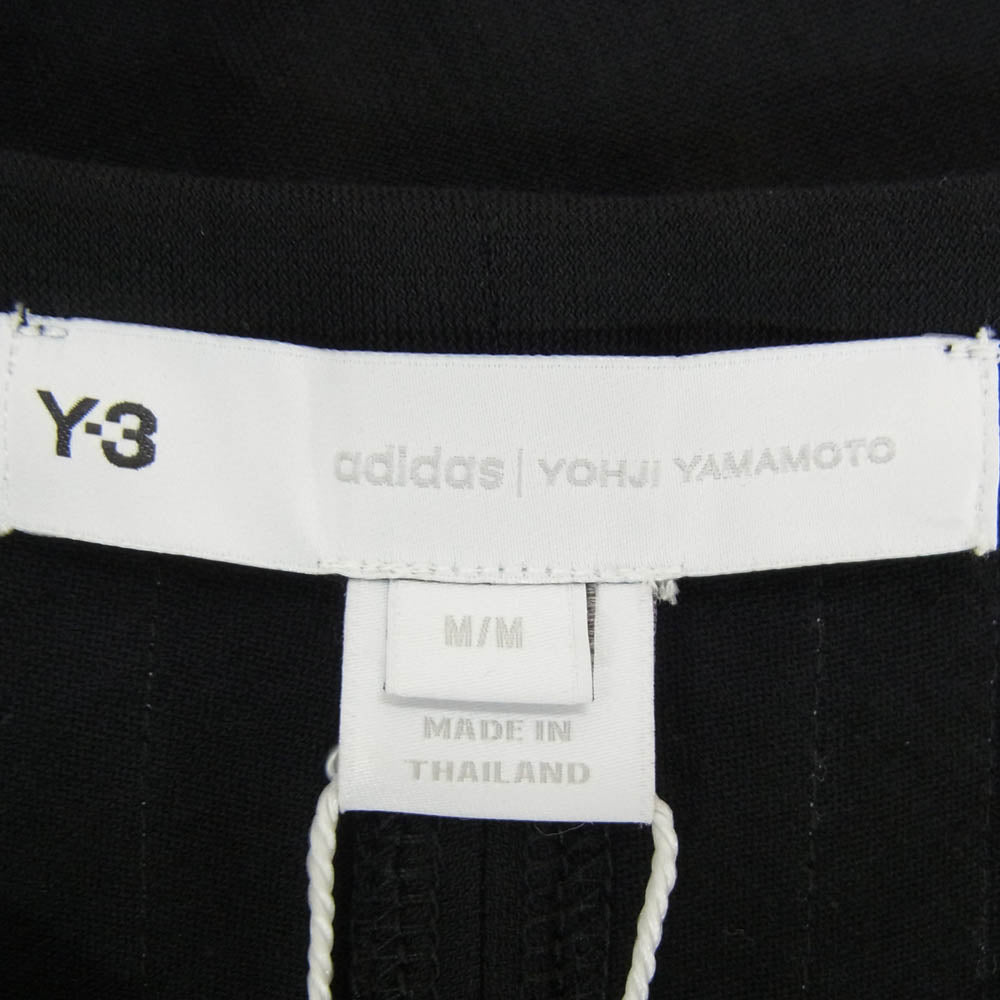 Y-3 Yohji Yamamoto ワイスリー ヨウジヤマモト HG6089 OVERSIZED SHORT SLEEVE STRIPES TEE オーバーサイズ ショートスリーブ ストライプ クルーネック 半袖 Tシャツ ブラック系 M【極上美品】【中古】