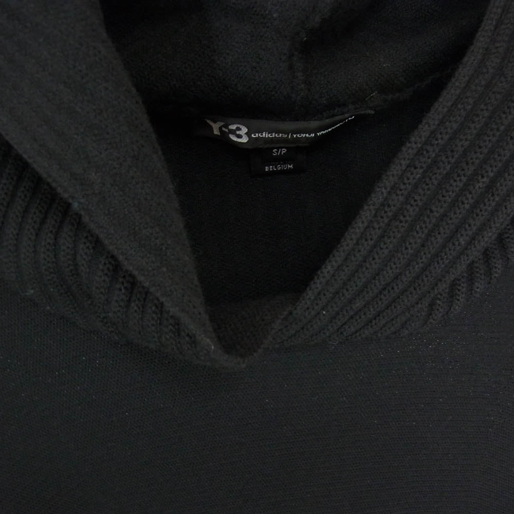 Y-3 Yohji Yamamoto ワイスリー ヨウジヤマモト FJ0324 TECH KNIT HOODIE テック ニット プルオーバー フーディー パーカー ブラック系 S【美品】【中古】 Y-3 Yohji Yamamoto ワイスリー ヨウジヤマモト FJ0324 TECH KNIT