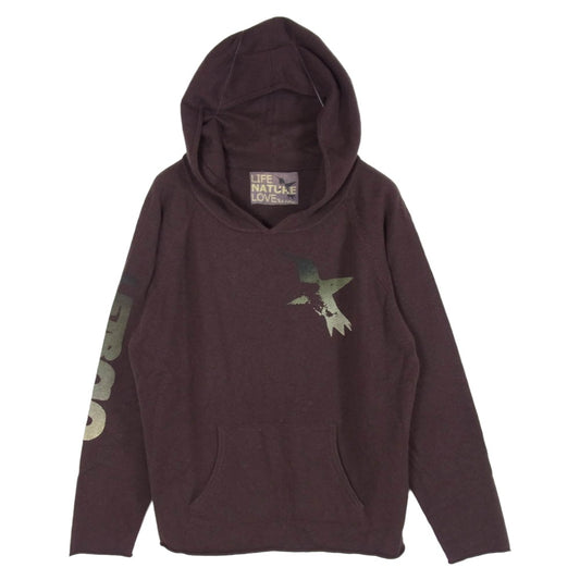 フリーシティ R.H.VINTAGE LIFE NATURE LOVE カシミヤ ニット フーディー パーカー ブラウン系 表記無し【中古】