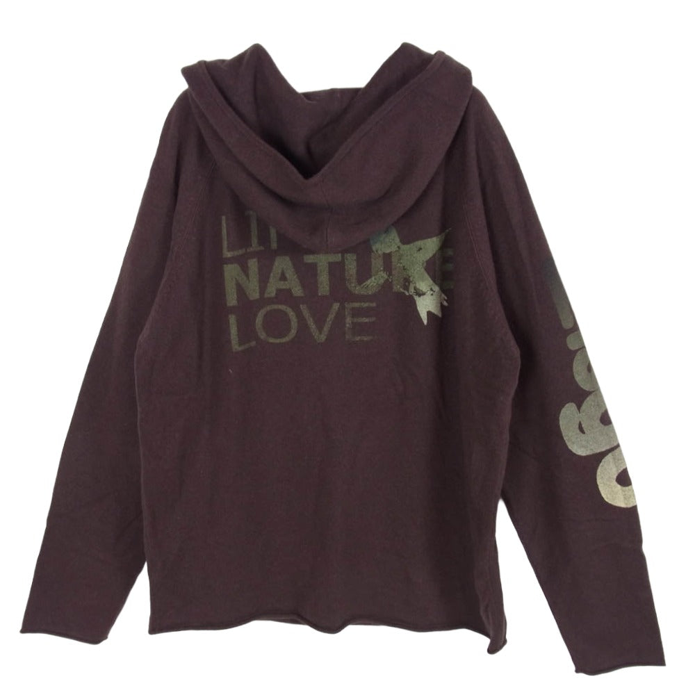 フリーシティ R.H.VINTAGE LIFE NATURE LOVE カシミヤ ニット フーディー パーカー ブラウン系 表記無し【中古】