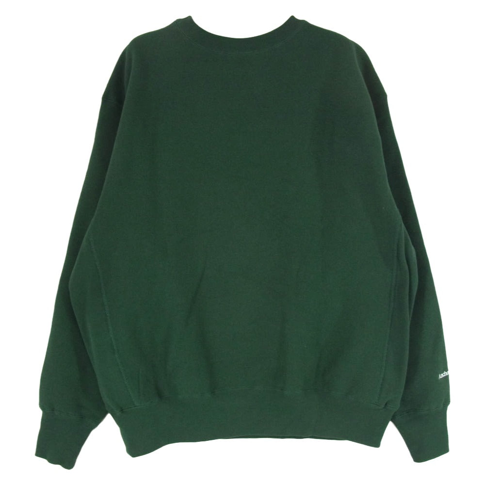 メルセデスアンカーインク ×Champion チャンピオン REVERSE WEAVE CREW SWEAT リバースウィーブスウェット トレーナー グリーン系 L【中古】