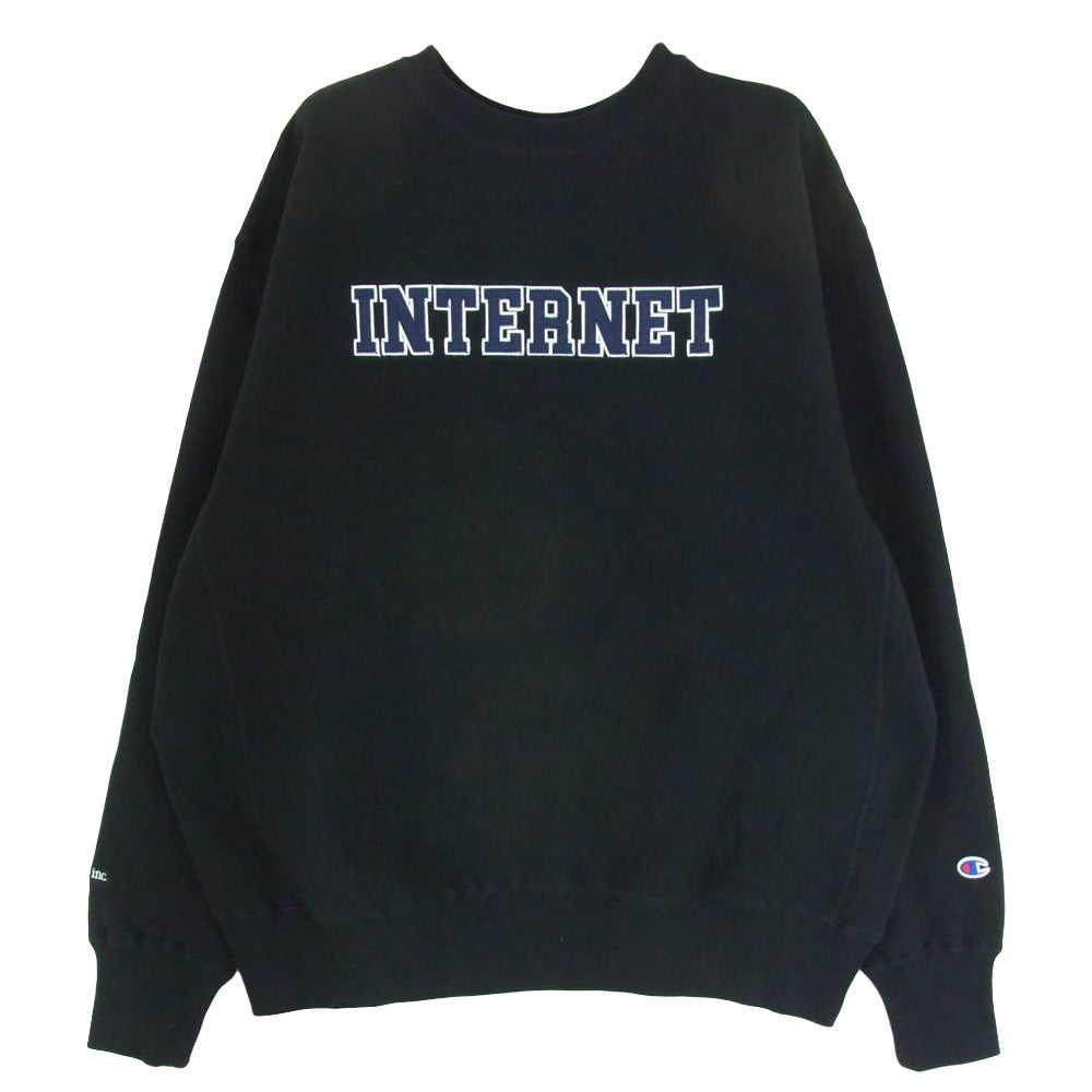 メルセデスアンカーインク ×Champion チャンピオン REVERSE WEAVE CREW SWEAT リバースウィーブスウェット トレーナー ブラック系 L【中古】