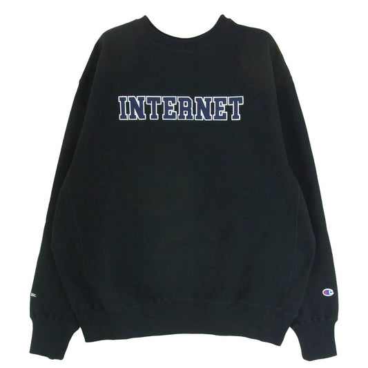 メルセデスアンカーインク ×Champion チャンピオン REVERSE WEAVE CREW SWEAT リバースウィーブスウェット トレーナー ブラック系 L【中古】