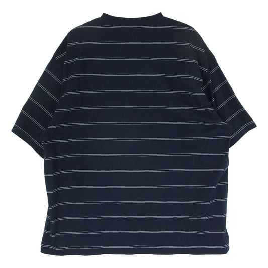 The Ennoy Professional ザ エンノイ プロフェッショナル Panel Border S/S T-Shirt 3colors パネル ボーダー 半袖 Tシャツ ネイビー系 L【中古】