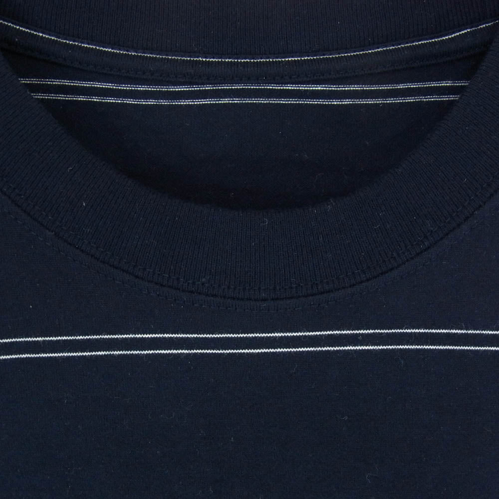 The Ennoy Professional ザ エンノイ プロフェッショナル Panel Border S/S T-Shirt 3colors パネル ボーダー 半袖 Tシャツ ネイビー系 L【中古】