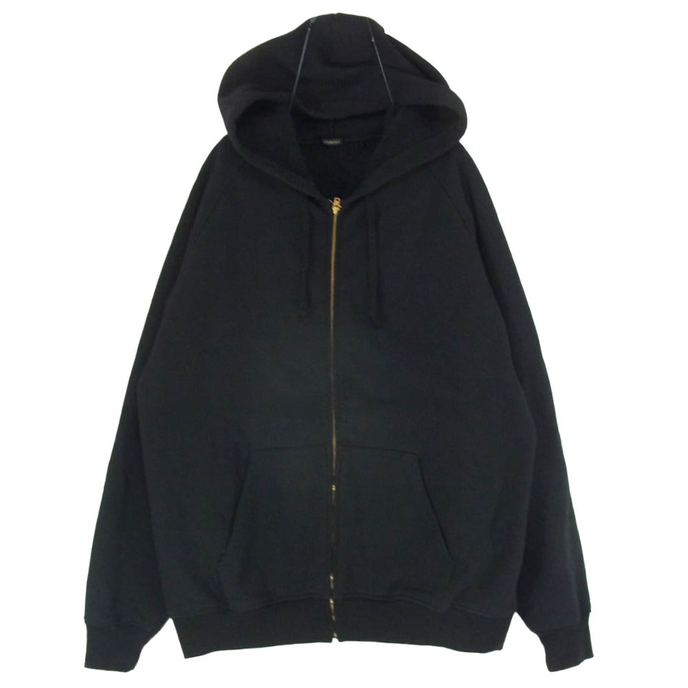 COMOLI コモリ 25AW C03-05001 コットン裏毛 ジップ フーディ パーカー ブラック系 4【中古】