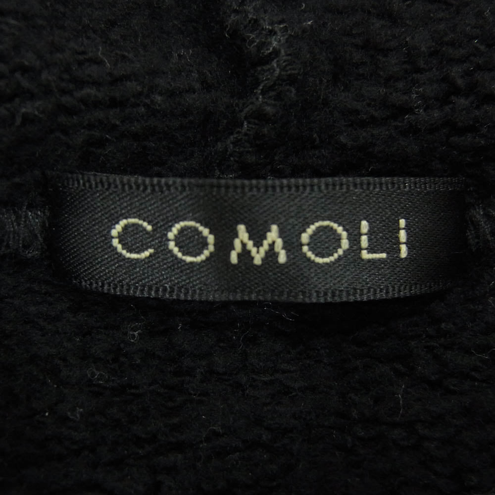 COMOLI コモリ 25AW C03-05001 コットン裏毛 ジップ フーディ パーカー ブラック系 4【中古】