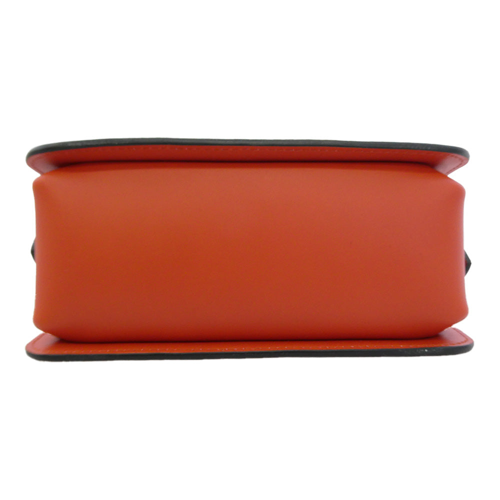 Longchamp ロンシャン BOX TROT CROSSBODY BAG ボックストロット クロスボディ レザー ショルダー バッグ オレンジ系【中古】