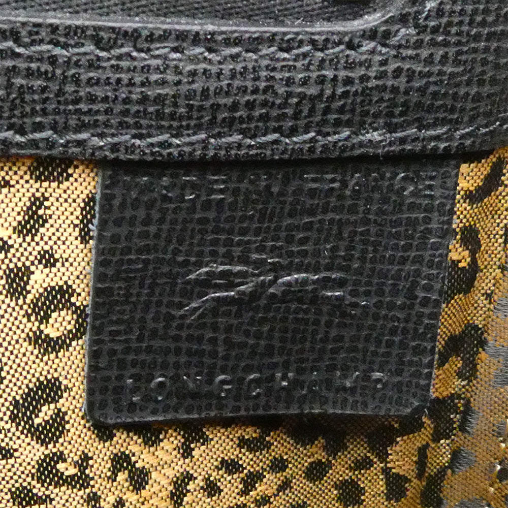 Longchamp ロンシャン Game on ゲームオン レザー ショルダー バッグ ブラック系【美品】【中古】