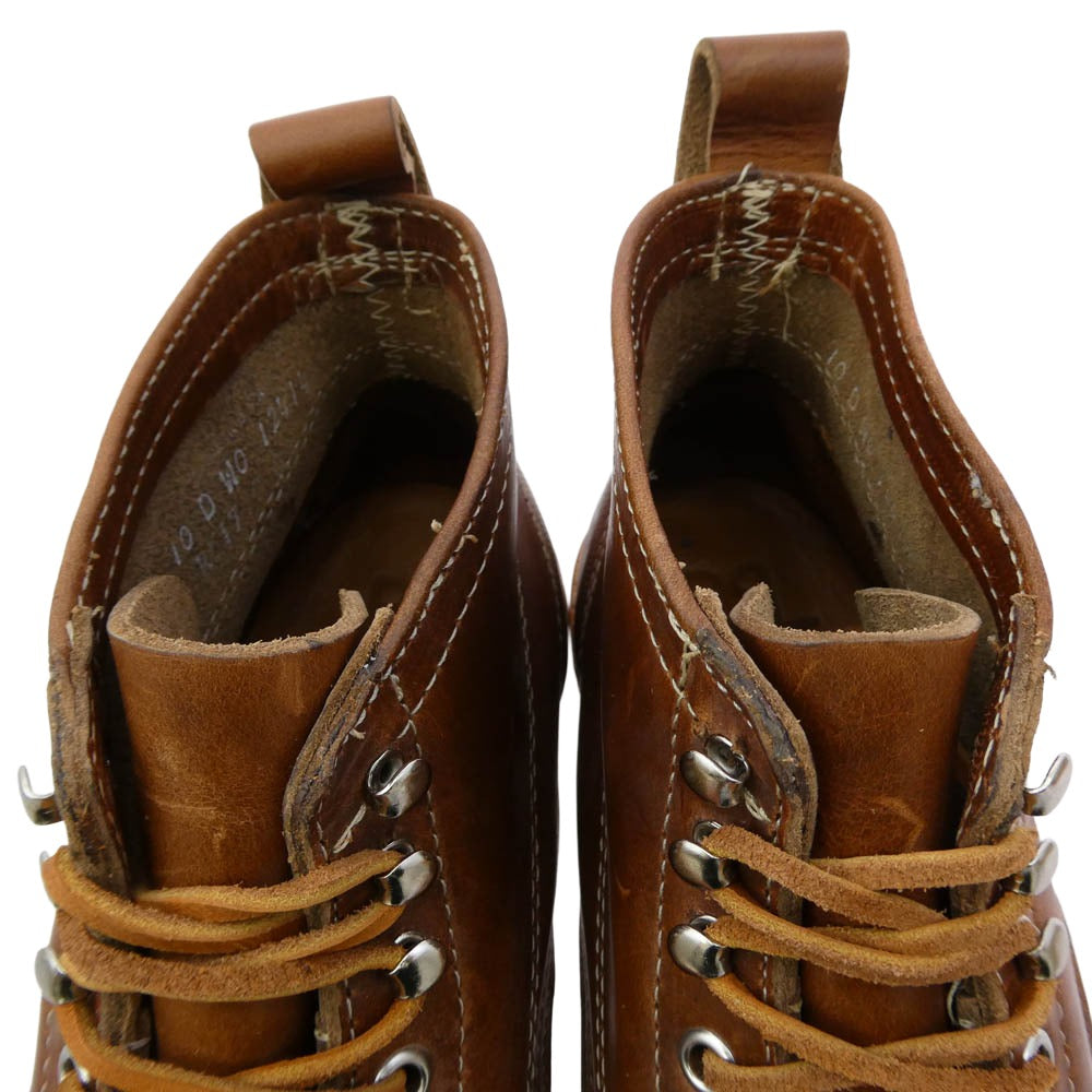 RRL ダブルアールエル レースアップ レザー ワーク ブーツ ブラウン系 10D【中古】