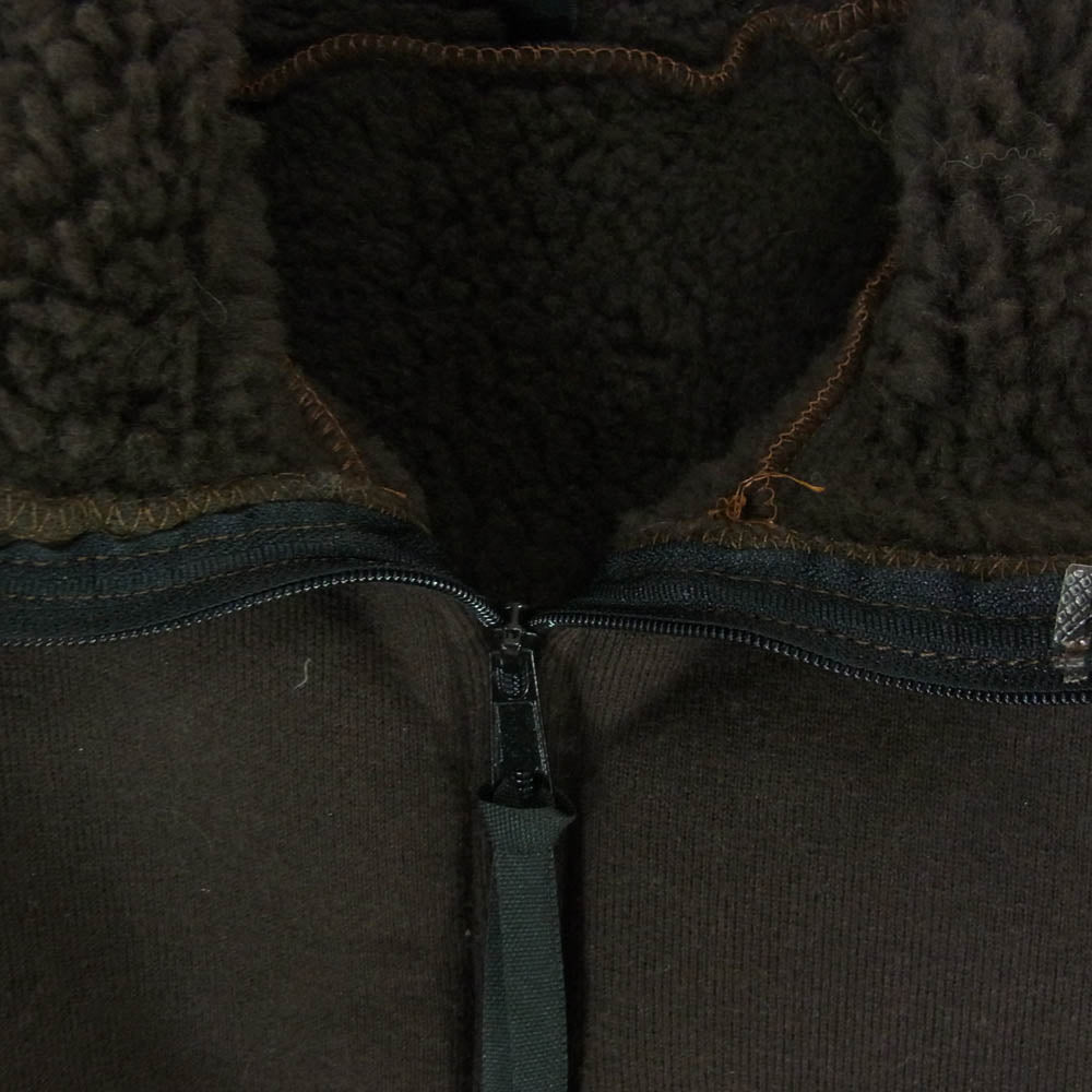 ヴィンテージ 90s US ARMY 米軍 SHIRT COLD WEATHER SYNTHETIC FIBER PILE シャツ コールドウェザー シンセティックファイバーパイル ベアー ジャケット ブラウン系 M【中古】