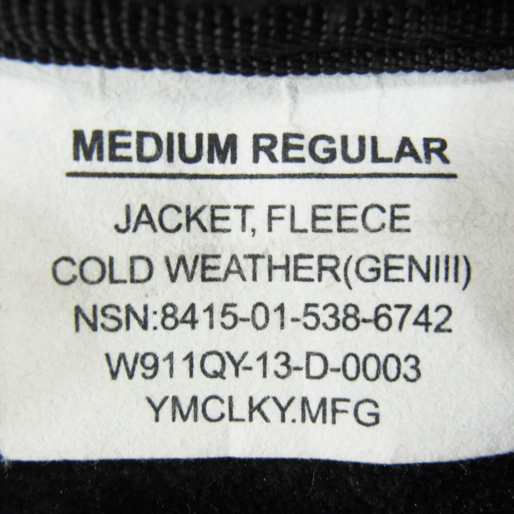 ワイエムシーエルケーワイ ECWCS GEN 3 COLD WEATHER FLEECE JACKET コールドウェザーパーカー フリース ジャケット ブラック系 M【中古】