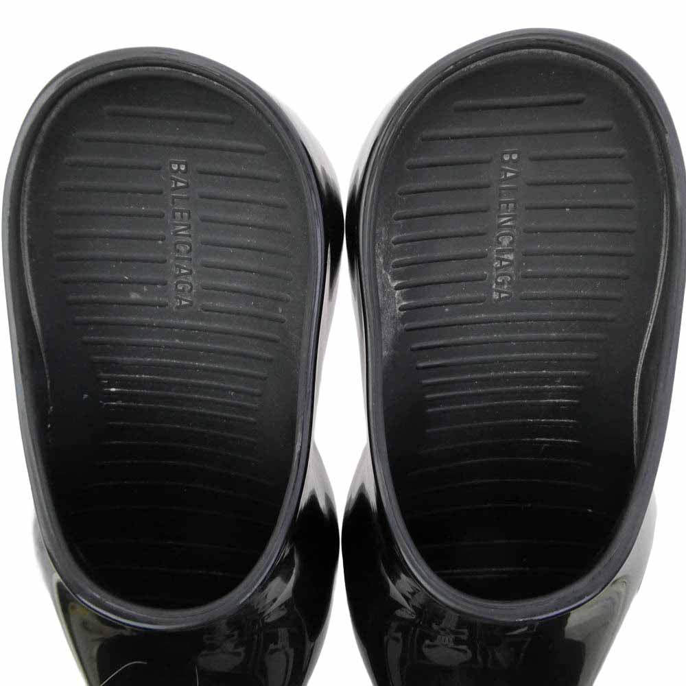 BALENCIAGA バレンシアガ 739860 technoclog mule テクノクロッグ ミュール サンダル シューズ ブラック系 38【中古】 BALENCIAGA バレンシアガ 739860 technoclog mule テクノクロッグ